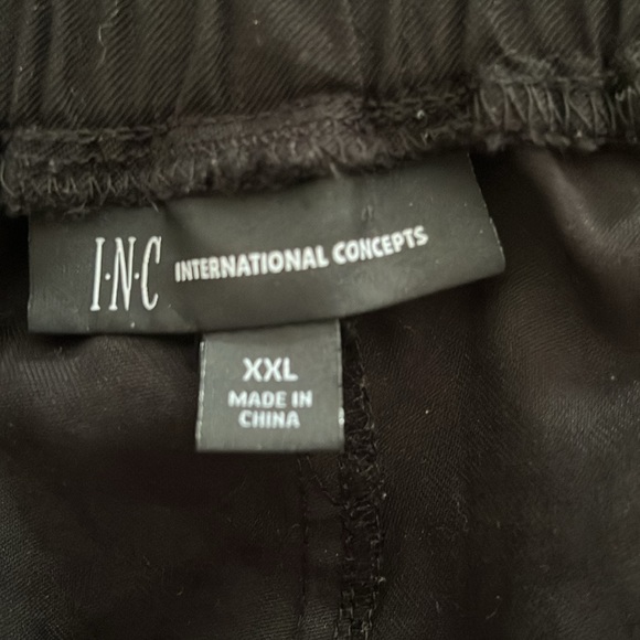 INC black cargo jogger pant - Picture 3 of 5